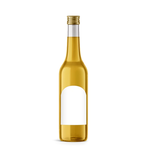 Leere Lola – Rechteckiges Flaschenetikett mit Abrundung 65x100mm für 500ml Met