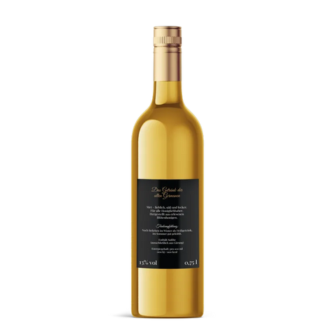 Nobler Norbert – Rechteckiges Rückenetikett 70x100mm für 750ml Met