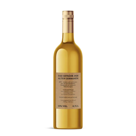 Natürliche Nadja – Rechteckiges Rückenetikett 70x100mm für 750ml Met