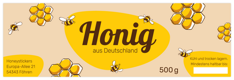 Summende Susi – Rechteckiges Etikett 500g (Kunststoffdeckel)