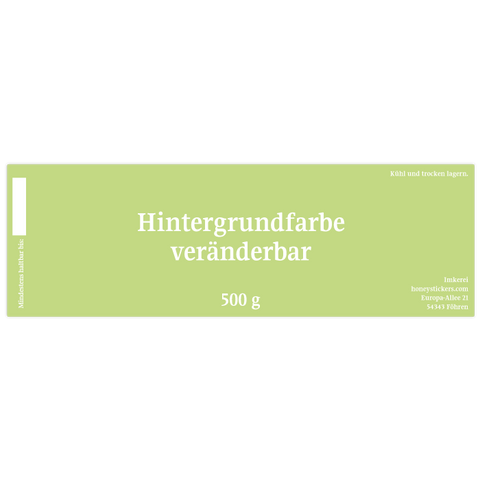 Kunterbunte Karla - Rechteckiges Etikett 500g (Kunststoffdeckel)