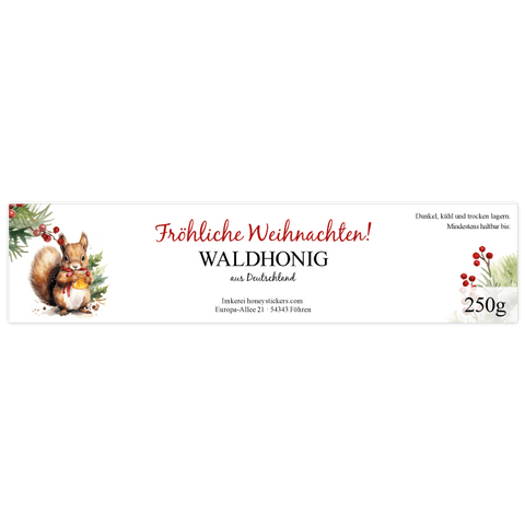Fröhlicher Fridolin - Rechteckiges Etikett 250g (Twist-Off)