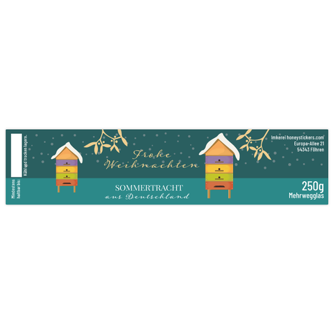 Winterlicher Waldemar - Rechteckiges Etikett 250g (Twist-Off)