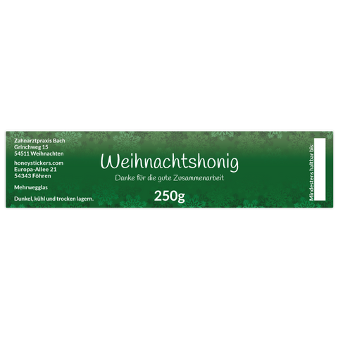Nordische Nora - Rechteckiges Etikett 250g (Twist-Off)