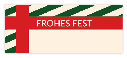 Festlicher Findus - Rechteckiges Etikett 50g (Twist-Off)