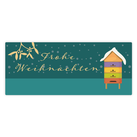 Winterlicher Waldemar - Rechteckiges Etikett 50g (Twist-Off)