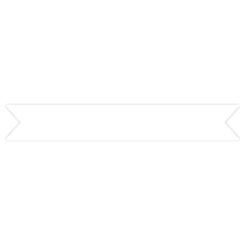 Sticker Fahne 250g 100x15mm - Blanko