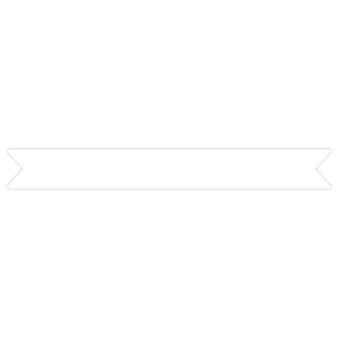 Sticker Fahne 500g 125x15mm - Blanko
