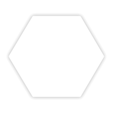 Hexagon Sticker 27x23mm - Blanko