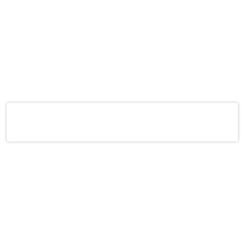 Rechteckiger Sticker 90x15mm - Blanko