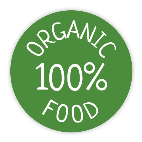 Runder Sticker 30x30mm - Organic Food