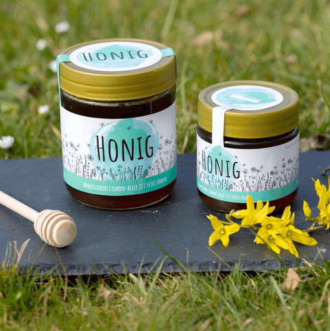 Blumige Birgit – Verschlussetikett 500g (Kunststoffdeckel)