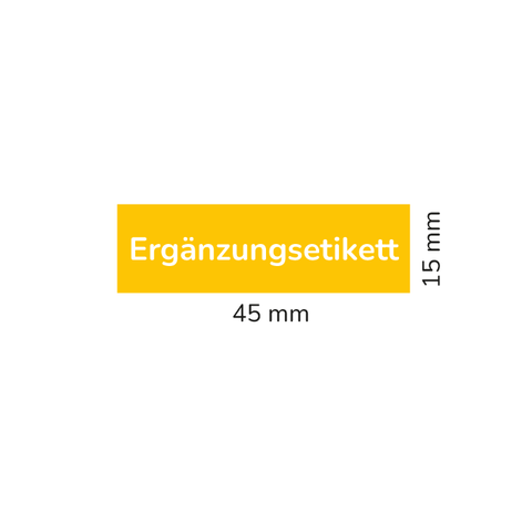 Rechteckiger Sticker 45x15mm - Backhonig