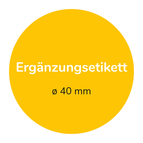 Runder Sticker 40x40mm - Etikett abziehen