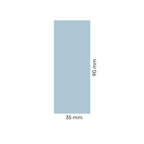 Leere Lola – Rechteckiges Rückenetikett 35x90mm für 200ml Met