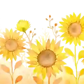honeystickers_Bibliothek_Borduere_Sonnenblumen_01