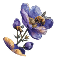 honeystickers_Bibliothek_Elegante-Elena-Bluete-Kreis