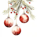 honeystickers_Bibliothek_Tannenzweig_mit_Weihnachtskugeln_3