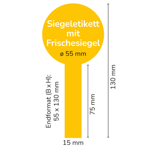 Blumige Birgit - Siegeletikett mit Frischesiegel 1000g (Twist-Off)