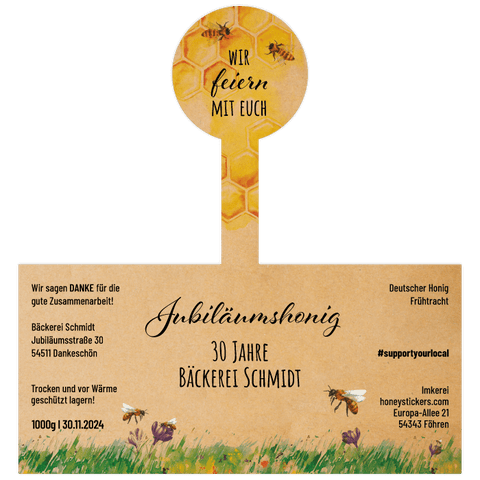 Jubelnde Jule - Etikett mit Gewährverschluss 1000g (Twist-Off)
