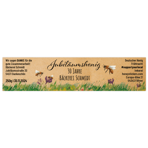Jubelnde Jule - Rechteckiges Etikett 250g (Twist-Off)