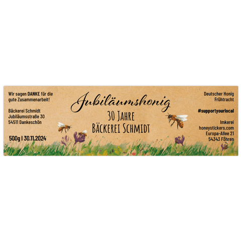 Jubelnde Jule - Rechteckiges Etikett 500g (Twist-Off)