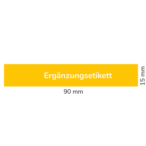 Rechteckiger Sticker 90x15mm - Blanko